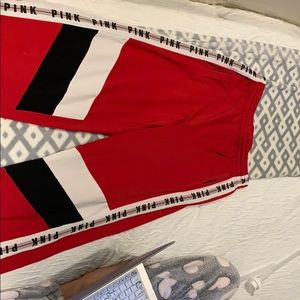 VS pink button side pants